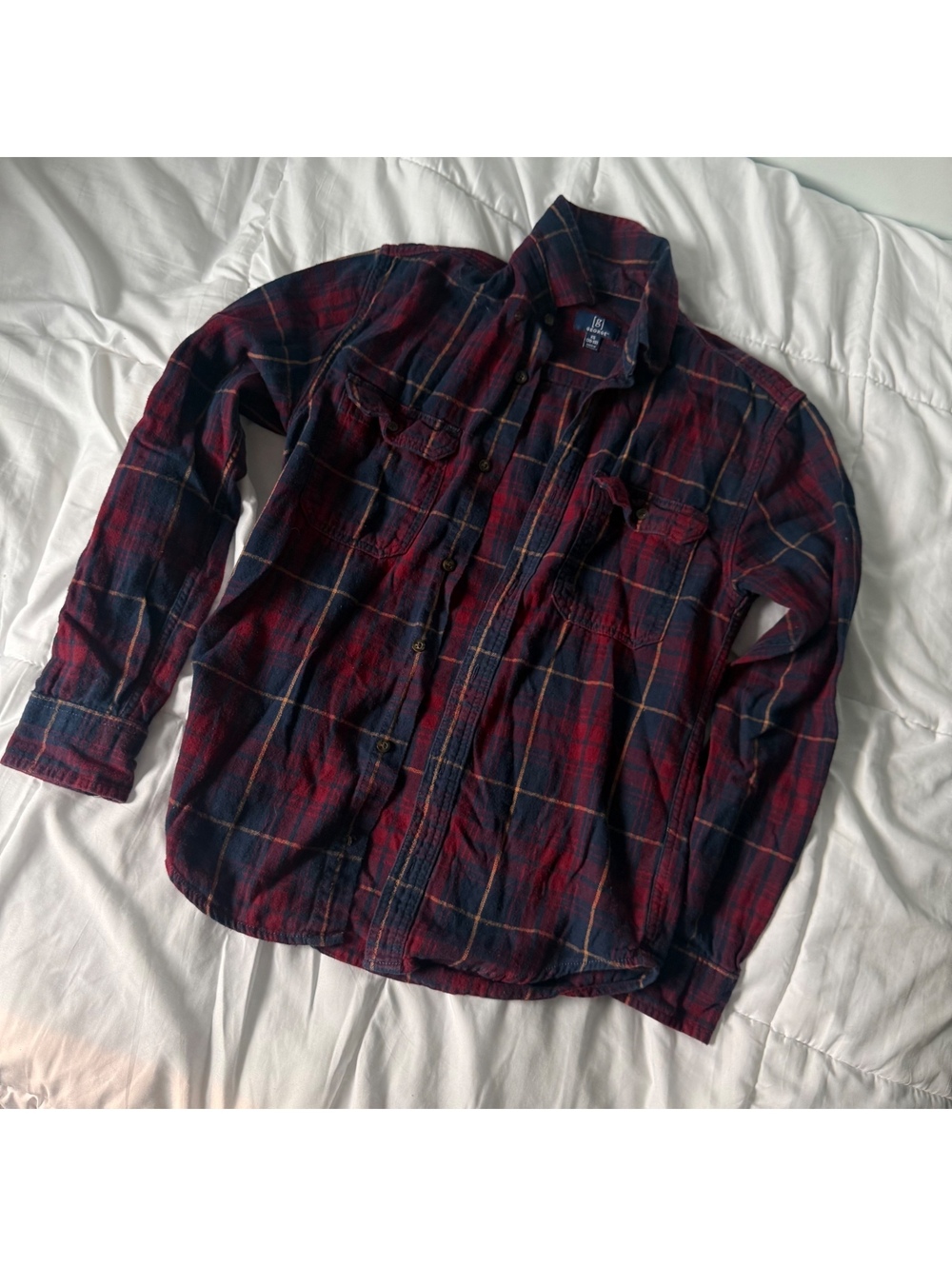 red and navy flannel xs george
